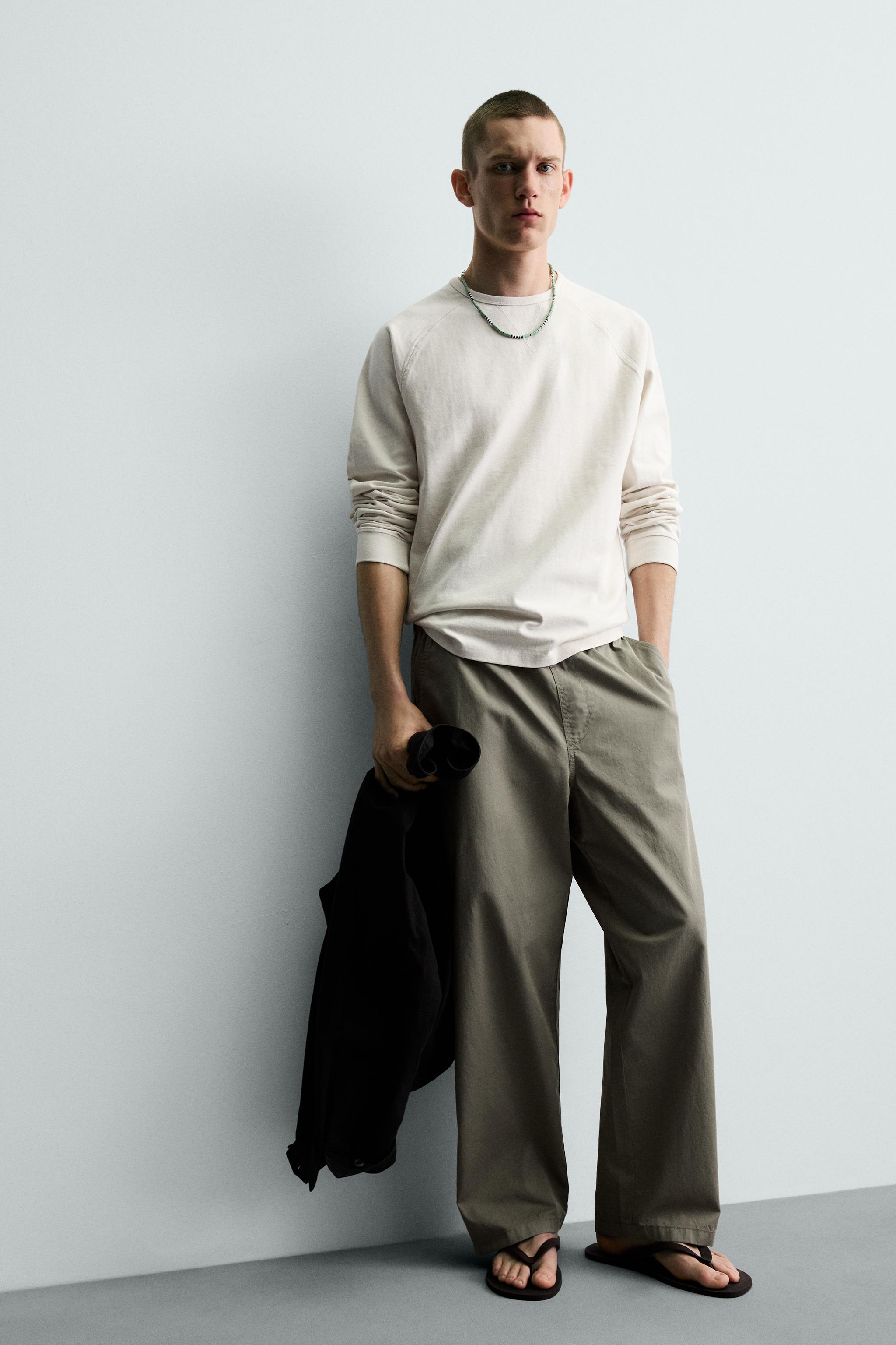 RELAXED FIT COTTON PANTS